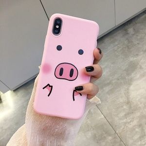 NEW iPhone Max/XR/X/XS/7/8/Plus Cute Pig Case